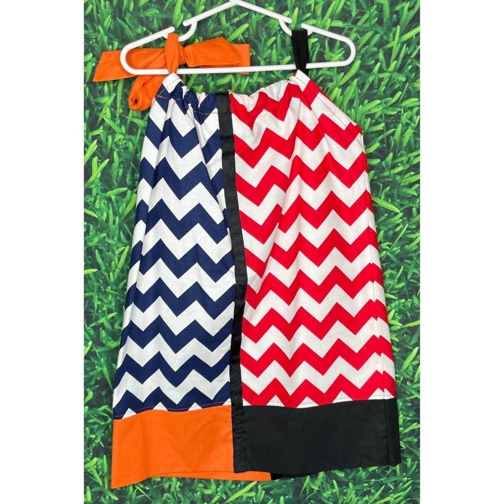 House Divided Georgia Bulldogs Auburn Tigers Toddler Girl 3T Pillowcase Dress - Picture 2 of 3